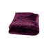 675gsm 2 Ply Solid Faux Mink Blanket Queen 200x240 cm Plum - Magdasmall
