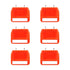 6Pc Pegboard Bins Peg Board Parts Storage With Steel Hooks Tools Organiser Tray - Magdasmall