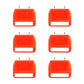 6Pc Pegboard Bins Peg Board Parts Storage With Steel Hooks Tools Organiser Tray - Magdasmall