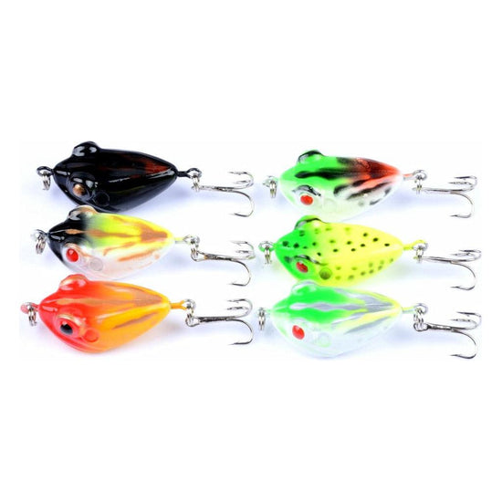 6X 4cm Popper Poppers Fishing Lure Lures Surface Tackle Fresh Saltwater - Magdasmall