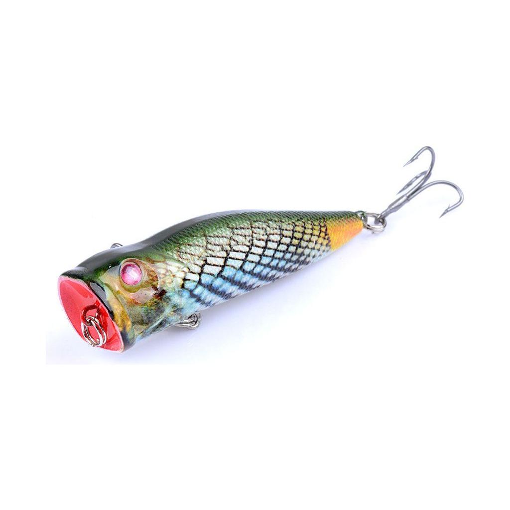 6X 7cm Popper Poppers Fishing Lure Lures Surface Tackle Fresh Saltwater - Magdasmall