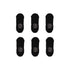 6X Rexy Cushion No Show Ankle Socks Small Non-Slip Breathable BLACK - Magdasmall