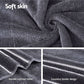 6 Pack Bath Towels Set Cotton Towel Grey - Magdasmall