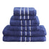 6 Pack Bath Towels Set Cotton Towel Navy - Magdasmall