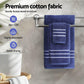 6 Pack Bath Towels Set Cotton Towel Navy - Magdasmall