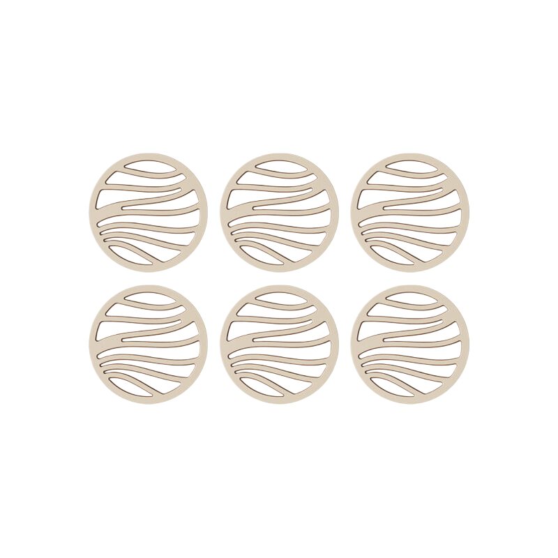 6 pieces of double-layer bowl and dish anti slip circular insulation pad (without bracket) - Magdasmall