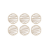 6 pieces of double-layer bowl and dish anti slip circular insulation pad (without bracket) - Magdasmall