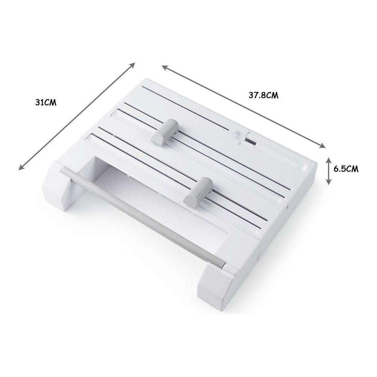 6in1 Wall Mounted Kitchen Rack Towel Holder Foil Roll Organizer Film Dispenser - Magdasmall