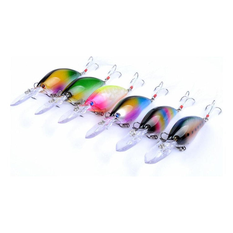 6x 11cm Popper Crank Bait Fishing Lure Lures Surface Tackle Saltwater - Magdasmall