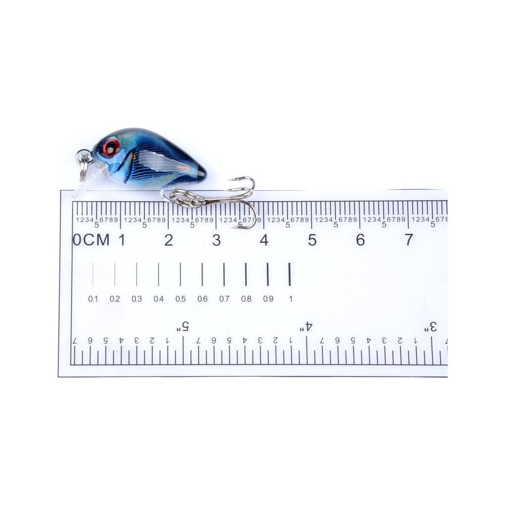 6x 3cm Popper Crank Bait Fishing Lure Lures Surface Tackle Saltwater - Magdasmall
