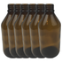 6x 600ml Amber Glass Bottle Cosmetic Essential Oil General Purpose Storage - Magdasmall