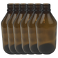 6x 600ml Amber Glass Bottle Cosmetic Essential Oil General Purpose Storage - Magdasmall