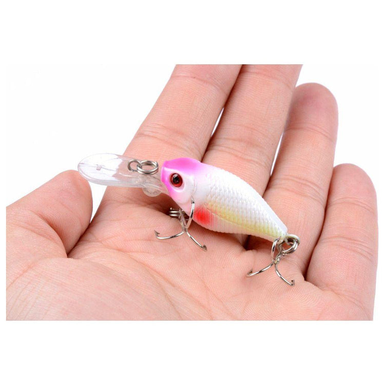 6x 6cm Popper Crank Bait Fishing Lure Lures Surface Tackle Saltwater - Magdasmall