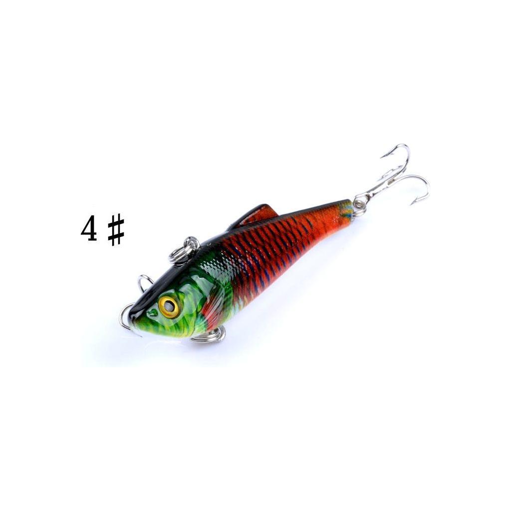 6x 7cm Vib Bait Fishing Lure Lures Hook Tackle Saltwater - Magdasmall
