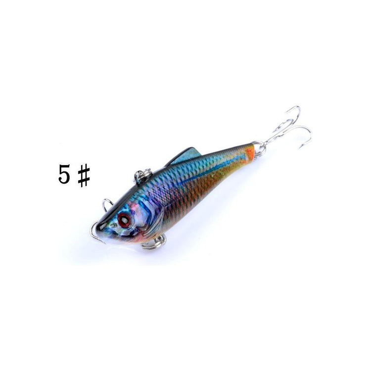 6x 7cm Vib Bait Fishing Lure Lures Hook Tackle Saltwater - Magdasmall