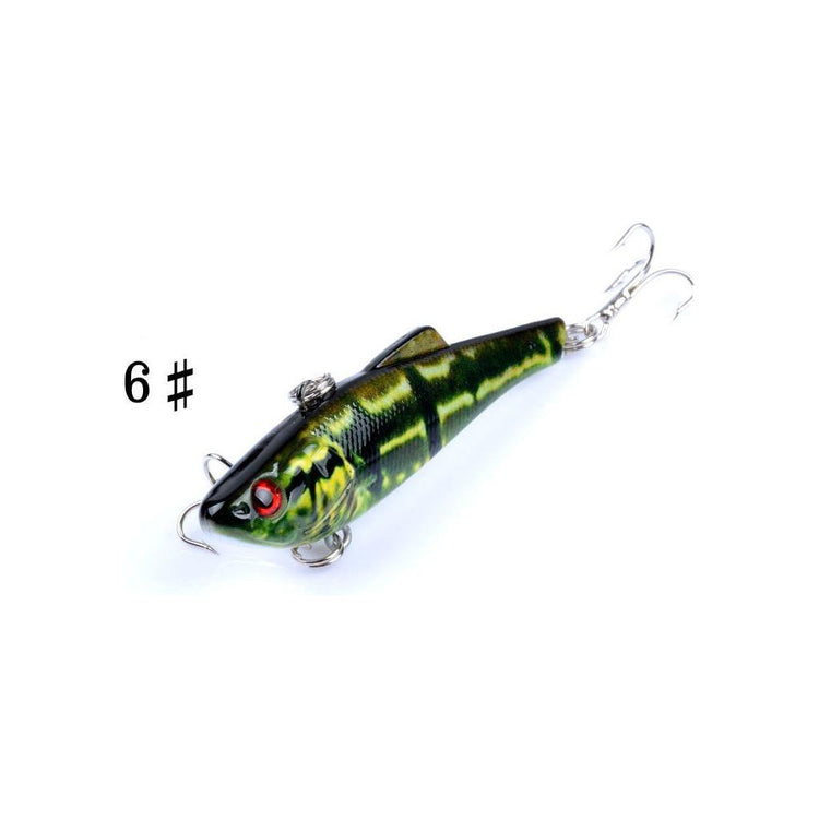 6x 7cm Vib Bait Fishing Lure Lures Hook Tackle Saltwater - Magdasmall