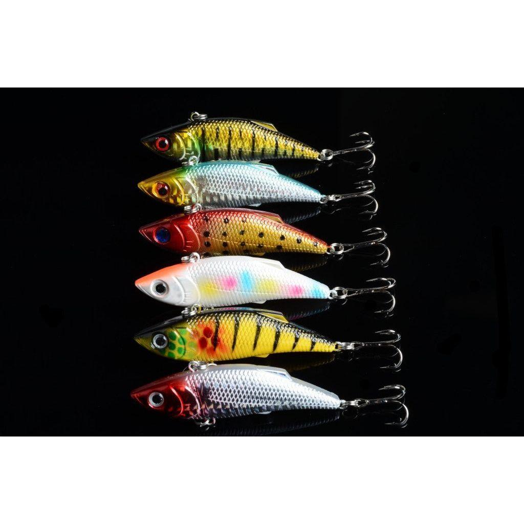 6x 8cm Vib Bait Fishing Lure Lures Hook Tackle Saltwater - Magdasmall