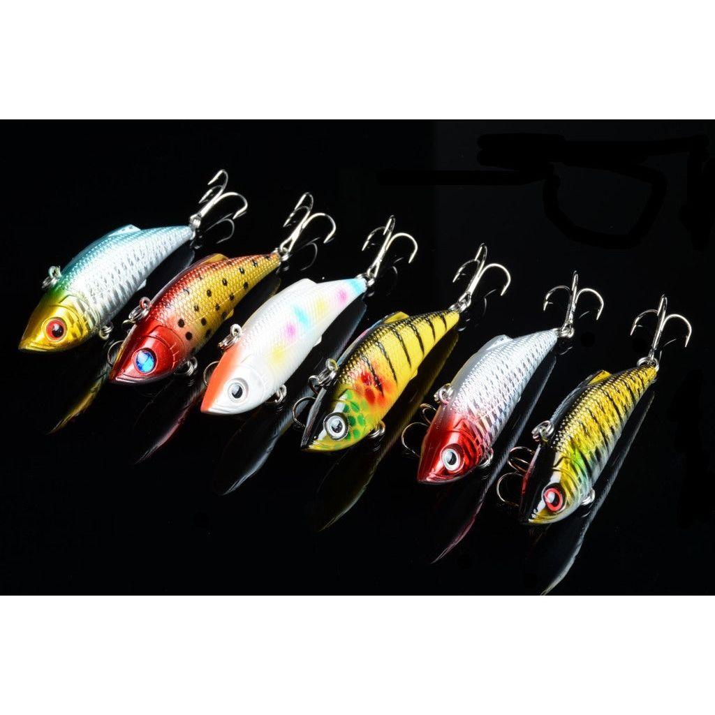 6x 8cm Vib Bait Fishing Lure Lures Hook Tackle Saltwater - Magdasmall