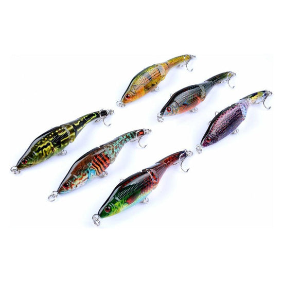 6x 9.5cm Vib Bait Fishing Lure Lures Hook Tackle Saltwater - Magdasmall