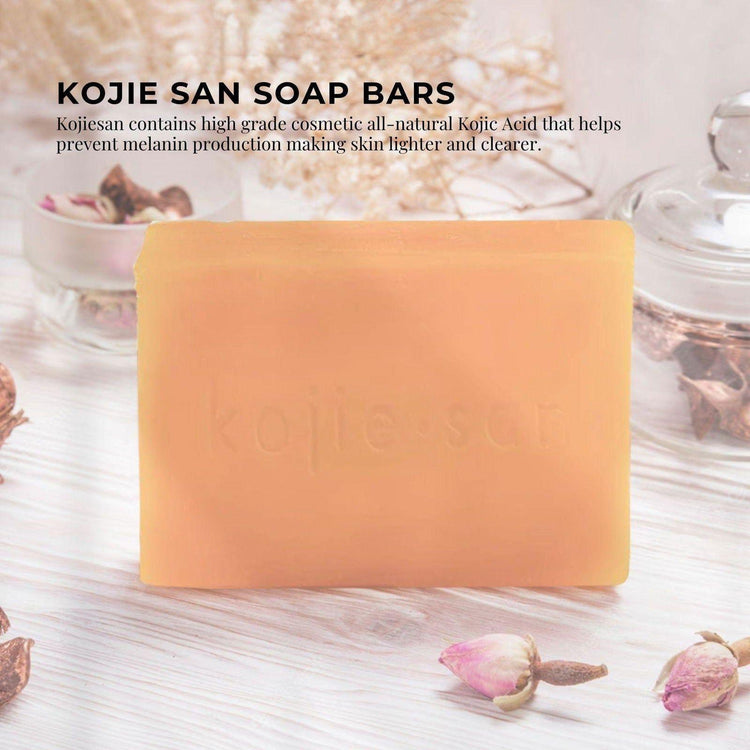 6x Kojie San Soap Bar - 135g Skin Lightening Kojic Acid Natural Original Bars - Magdasmall