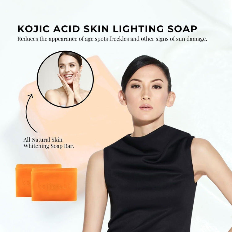 6x Kojie San Soap Bar - 135g Skin Lightening Kojic Acid Natural Original Bars - Magdasmall
