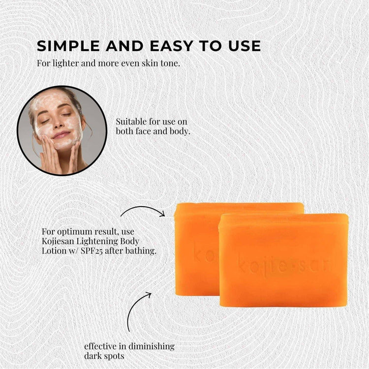 6x Kojie San Soap Bar - 135g Skin Lightening Kojic Acid Natural Original Bars - Magdasmall