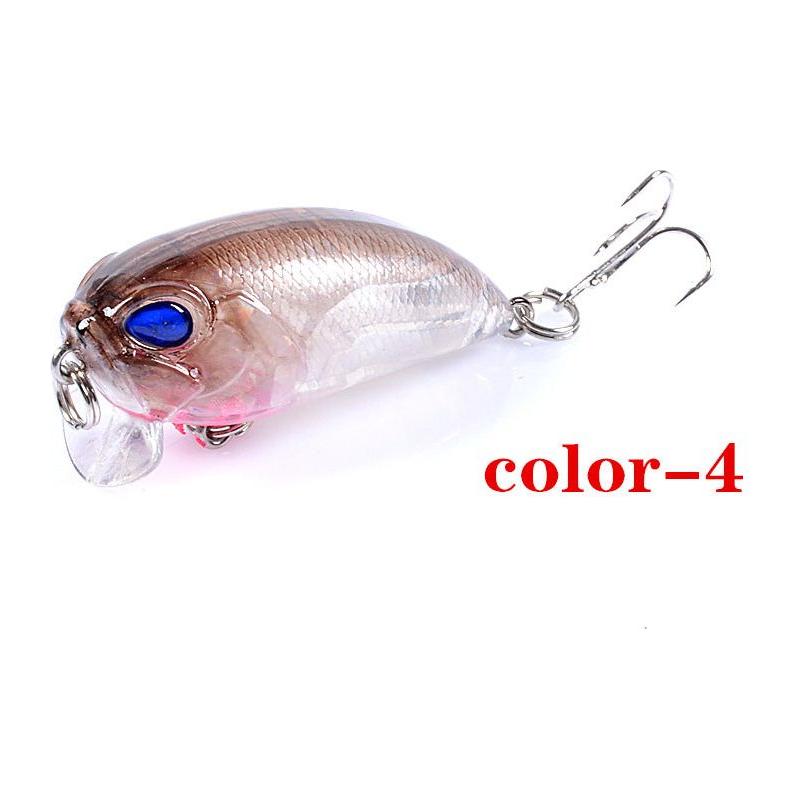 6x Popper Crank 5.1cm Fishing Lure Lures Surface Tackle Fresh Saltwater - Magdasmall