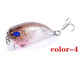 6x Popper Crank 5.1cm Fishing Lure Lures Surface Tackle Fresh Saltwater - Magdasmall