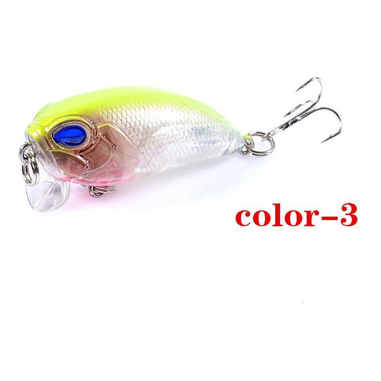 6x Popper Crank 5.1cm Fishing Lure Lures Surface Tackle Fresh Saltwater - Magdasmall