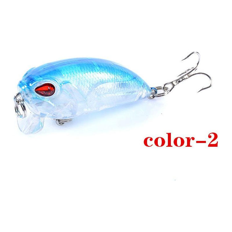 6x Popper Crank 5.1cm Fishing Lure Lures Surface Tackle Fresh Saltwater - Magdasmall