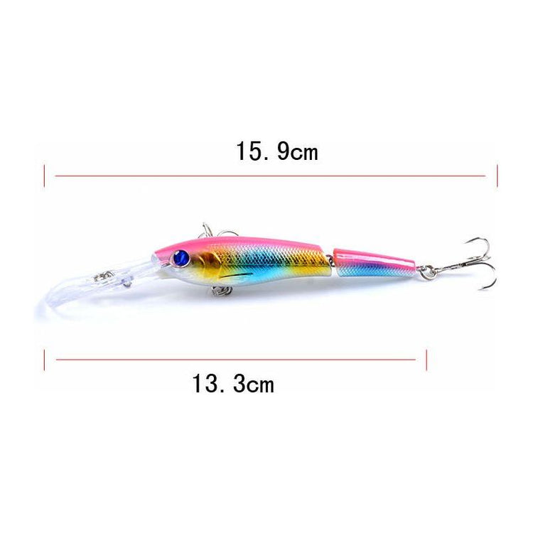 6x Popper Minnow 13.3cm Fishing Lure Lures Surface Tackle Fresh Saltwater - Magdasmall