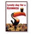 70cmx100cm Beer Lovely Day For A Guinness Black Frame Canvas Wall Art