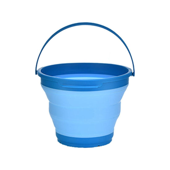 7 Litre Foldable Collapsible Silicone Bucket for Home/Hiking/Camping/Fishing - Blue - Magdasmall