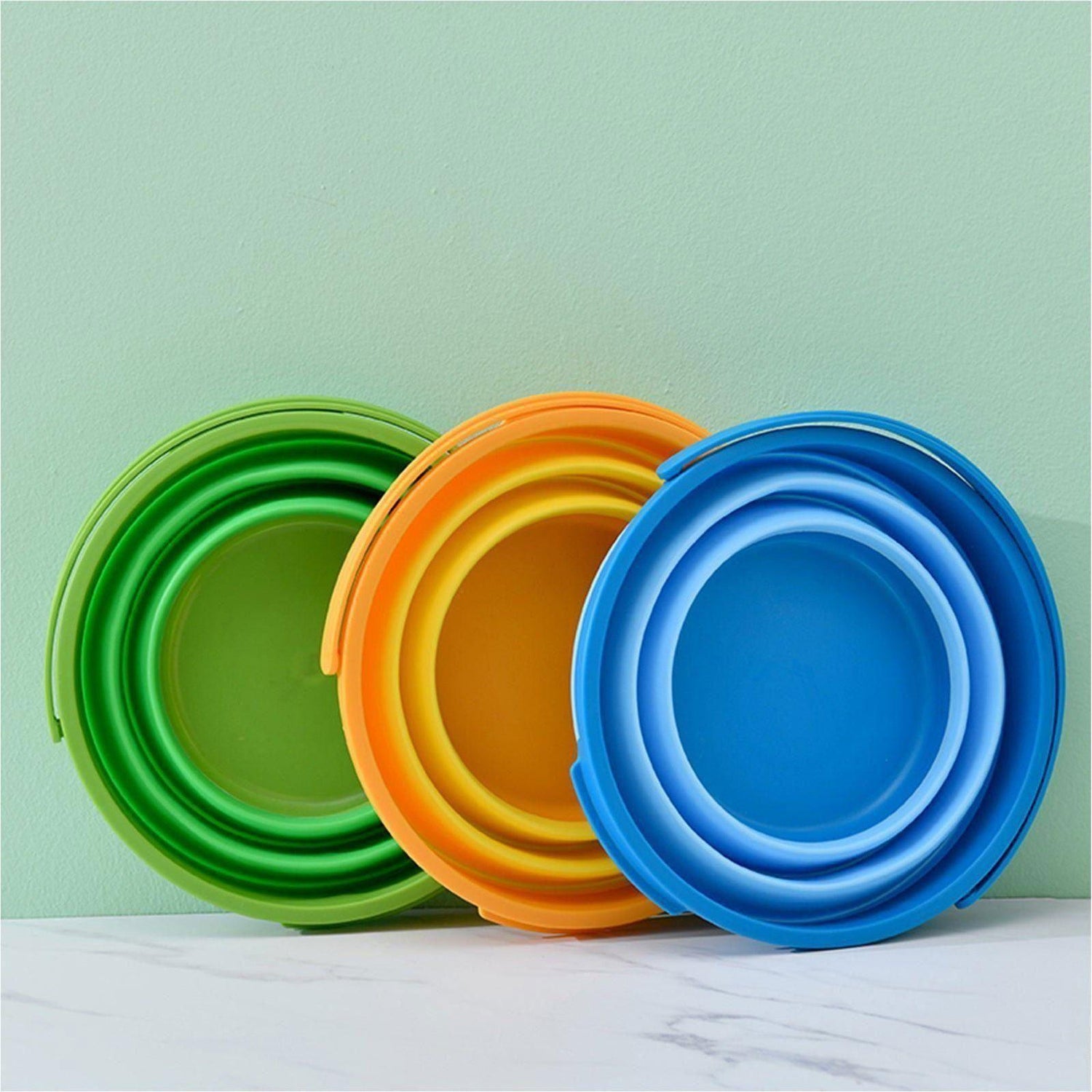 7 Litre Foldable Collapsible Silicone Bucket for Home/Hiking/Camping/Fishing - Blue - Magdasmall