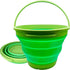 7 Litre Foldable Collapsible Silicone Bucket for Home/Hiking/Camping/Fishing - Green - Magdasmall