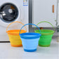 7 Litre Foldable Collapsible Silicone Bucket for Home/Hiking/Camping/Fishing - Green - Magdasmall