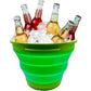 7 Litre Foldable Collapsible Silicone Bucket for Home/Hiking/Camping/Fishing - Green - Magdasmall