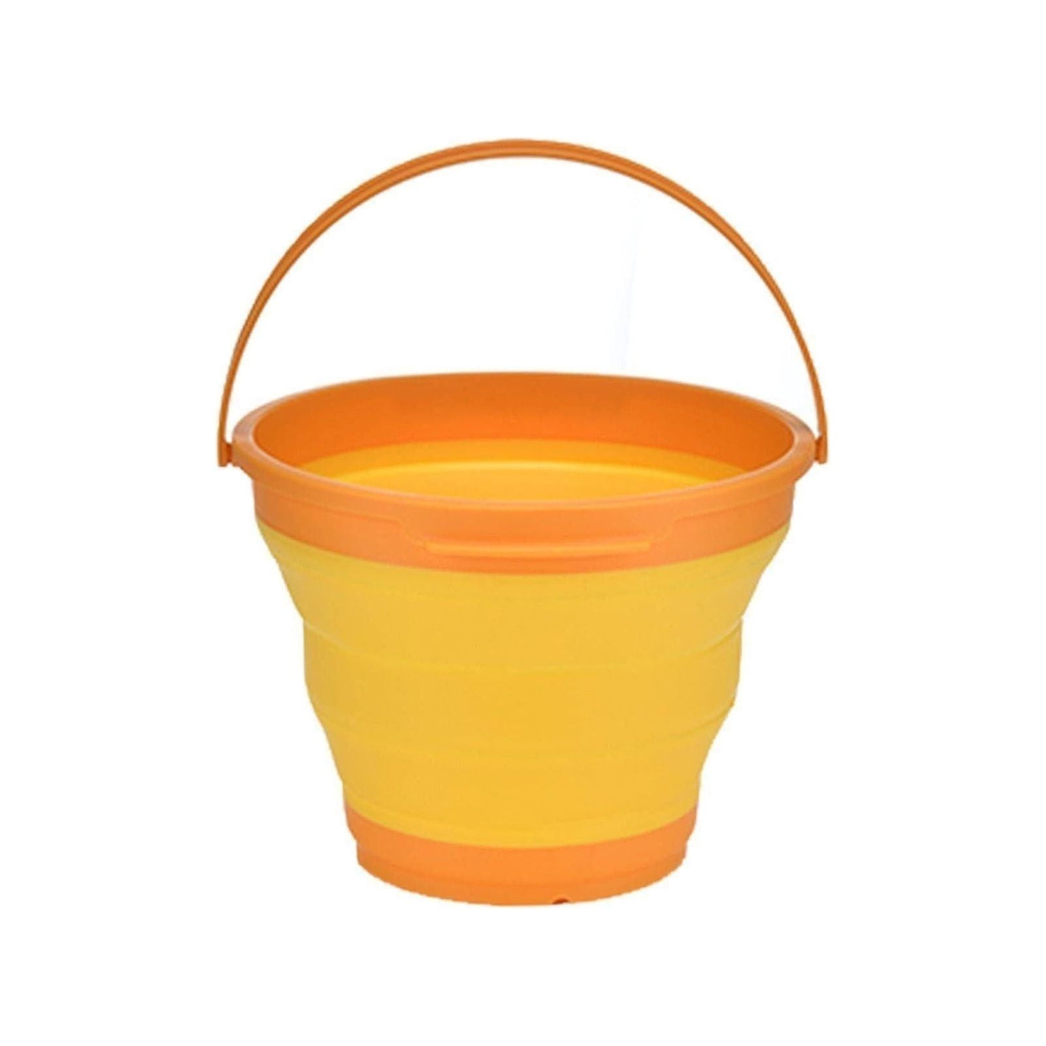 7 Litre Foldable Collapsible Silicone Bucket for Home/Hiking/Camping/Fishing - Orange - Magdasmall