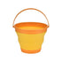 7 Litre Foldable Collapsible Silicone Bucket for Home/Hiking/Camping/Fishing - Orange - Magdasmall