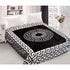 800GSM Luxury Reversible Mink Blanket Greek Key Black Queen 200 x 240 cm - Magdasmall