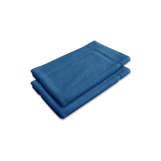 800GSM Set of 2 Cotton Bath Mat Blue Jewel - Magdasmall