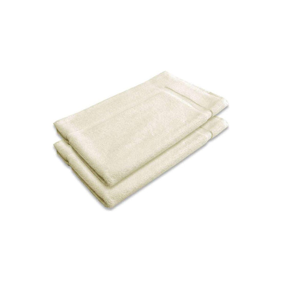 800GSM Set of 2 Cotton Bath Mat Ivory - Magdasmall