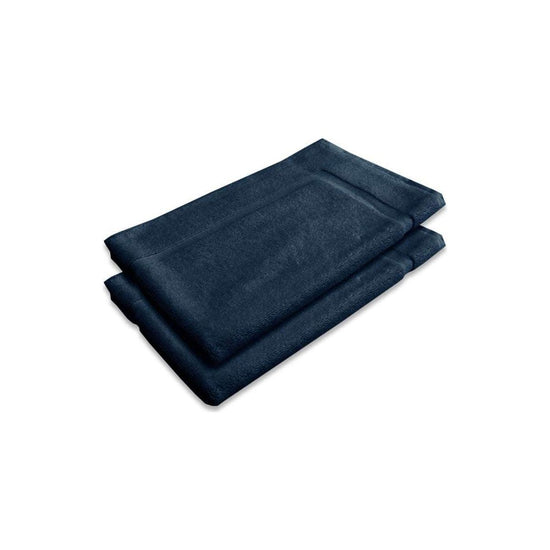 800GSM Set of 2 Cotton Bath Mat Navy - Magdasmall