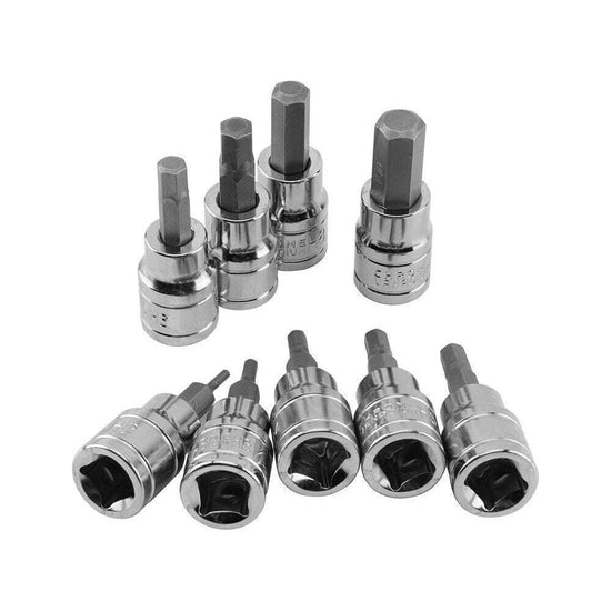9pcs Allen Key Sockets Hex Bit Socket Set 3/8" Drive Drill Metric Tools 2-10mm - Magdasmall