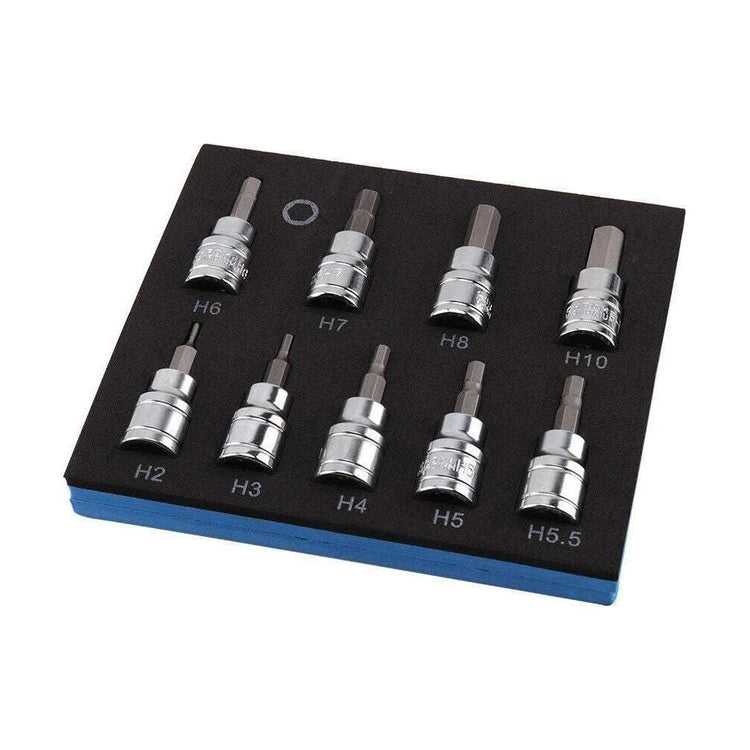 9pcs Allen Key Sockets Hex Bit Socket Set 3/8" Drive Drill Metric Tools 2-10mm - Magdasmall
