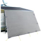 Caravan Privacy Screen Roll Out Awning 3.4x1.95M End Wall Side Sun Shade Grey