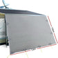 Caravan Privacy Screen Roll Out Awning 3.4x1.95M End Wall Side Sun Shade Grey