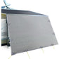 Caravan Privacy Screen Roll Out Awning 4.3X1.95M End Wall Side Sun Shade Grey