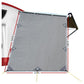 Caravan Privacy Screen Roll Out Awning 1.95 x 2.2M Sun Shade End Wall Side Grey