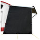 Caravan Privacy Screen Roll Out Awning 1.95x2.2M Sun Shade End Wall Side Black